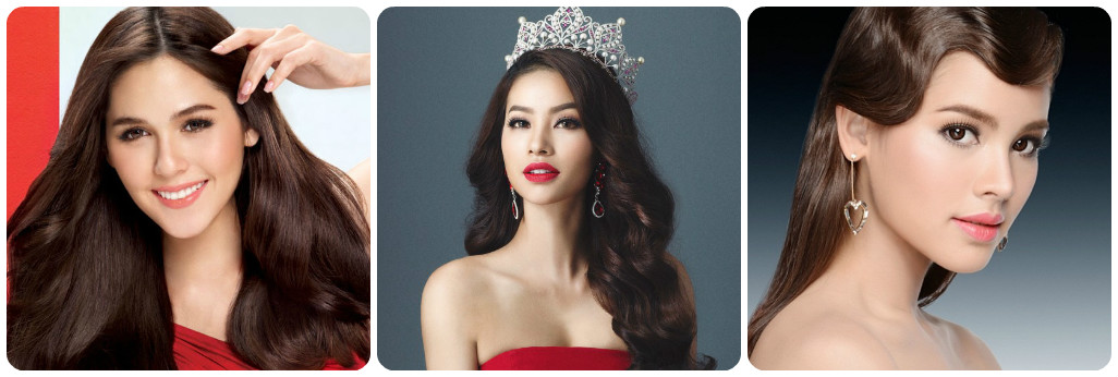 Hoa hậu Phạm Hương đẹp "hút hồn" với lông mày vòng cung